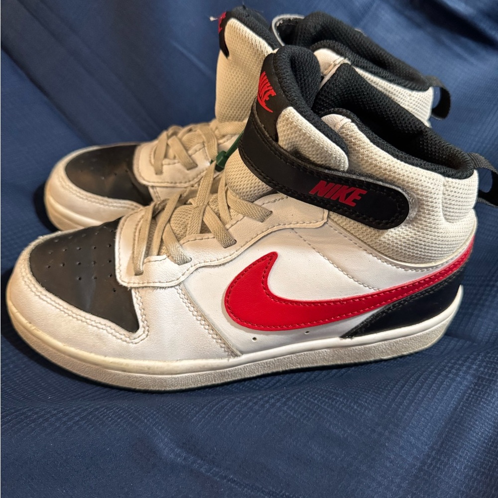 Nike Red and Black High-Top Sneakers